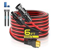 GIBBAB 6FT 12AWG Solar Charging Cable, Solar Panel Extension Connector