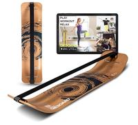 Gibbon Giboard Set Active Black - Tabla de equilibrio completa Slackline - Incluye correa y sistema de tensión - Madera de haya FSC - Diseño negro para fitness y entrenamiento