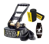 Gibbon Slacklines Jibline con Treewear Slackline-Set, Sin género, Black, L