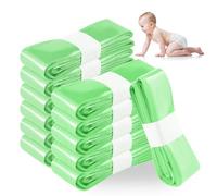 GIBOHOM 12 Recambios Contenedor de Pañales, Recambios de Papelera Pañales Bebe 4 Capas Engrosadas, Bolsas de Contenedor Pañales Compatibles con AngelCare, Litter Locker (Compatible con Todos）