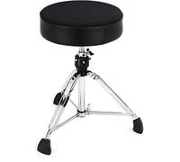 Gibraltar Drum Stool 9000 Series Neopreno Redondo, 9608NR (Diámetro: 35cm, Asiento de Neopreno, Super Lock, Posición Trípode, Pies de Goma 'Super Foot')