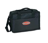 Gibraltar GDPCB Double Bass Drum Pedal Bag - Bolsa de transporte acolchada para pedales dobles de bombo | Bolsa resistente para pedales de batería con compartimentos para accesorios - negra