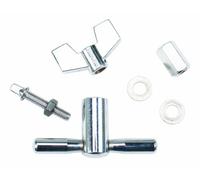 Gibraltar SC-GRSK - Juego de accesorios de supervivencia para tambores (8 mm, tuercas de ala, tuerca hexagonal, tornillo de abrazadera, tuerca hexagonal, arandela de tornillo de abrazadera, mango en T, SC-GRSK)