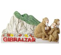Gibraltar UK Tourist Souvenir - Imán 3D para nevera