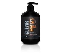 Gibs que preparan gel de afeitado transparente 16 oz con bomba gel de afeitado hidratante con aloe de mantequilla de karit y aceite de avena.