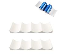 Gibsob 2 Piezas Botellero Apilable Horizontal, Botellero Vino Apilable Plastico, Estante Botellas Vino Nevera, Antideslizantes, Ahorran Espacio, para Vino, Bebidas, Decoración del Hogar, Bar, Cocina