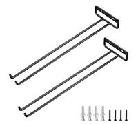Gibsob 2 Piezas Soporte para Copa de Vino, Colgador Copas Vino, Estante Colgar Copas, Almacenamiento de Copas de Vino, Fácil de instalar, Ahorro de Espacio, para Cocina, Bar, Hogar, Amante del Vino