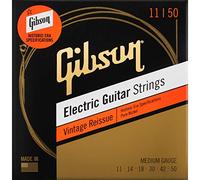 GIBSON ACCESSORIES Cuerdas Vintage Reissue Electric Medium 11-14-18-30-42-50, para guitarra eléctrica (SEG-HVR11)