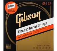 GIBSON ACCESSORIES Cuerdas Vintage Reissue Electric Ultra-Light 09-11-16-24-32-42, para guitarra eléctrica (SEG-HVR9)