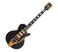 Gibson Custom 1957 Les Paul Custom Reissue 3-Pickup Bigsby Light Aged Ebony #751237