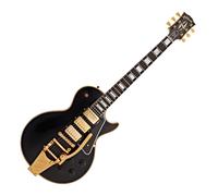 Gibson Custom 1957 Les Paul Custom Reissue 3-Pickup Bigsby Light Aged Ebony #751224