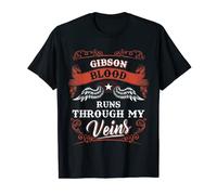 GIBSON sangre corre por mis venas camisa 1k2d Camiseta