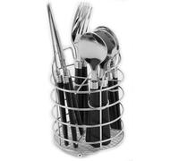 Gibson Sensations - Juego de cubiertos de acero inoxidable (16 piezas), color negro