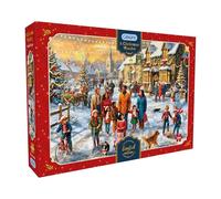 Gibsons A Christmas Wander - Rompecabezas Festivo de 1000 Piezas para Adultos, edición Limitada 2026, Obra de Arte de Escena de Pueblo de Invierno por Marcello Corti, Fabricado en Reino Unido y la UE