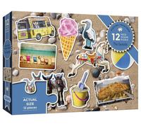 Gibsons At The Seaside - Rompecabezas de 12 Piezas XXL, colección Piecing Togeth