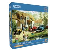 Gibsons Feeding the Ducks - Rompecabezas de 500 piezas, hermoso paisaje colorido, nostálgico, tradicional, sostenible, para adultos y adolescentes, tablero 100% reciclado, gran regalo, juegos de