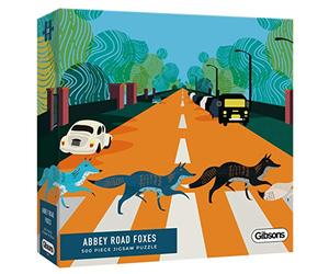 Gibsons G3605 - Puzzle Zorros en Abbey Road 500 Piezas, Rompecabezas Premium para Adultos