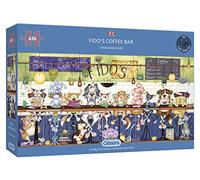 Gibsons G4049 - Puzzle Fido's Coffee Bar 636 Piezas, Rompecabezas panorámico para Adultos