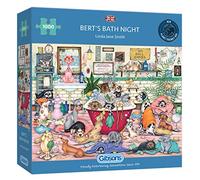 Gibsons G6316 - Puzzle Baño Nocturno en Casa de los Bert 1000 Piezas, Rompecabezas Premium para Adultos