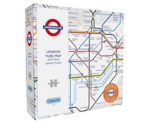 Gibsons Games - Mapa del Metro de Londres TFL | Rompecabezas de 1000 Piezas | Fabricado en el Reino Unido | Sostenible | para Adultos