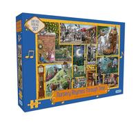 Gibsons Games Nursery Rhymes Through Time - Rompecabezas de 1000 piezas | Rompecabezas sostenible para adultos | Tablero 100% reciclado de primera calidad | Gran regalo