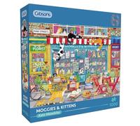 Gibsons Gibsons Games - Rompecabezas de 1000 piezas de Moggies and Kittens divertido con gatos y mascotas, obra de arte sostenible para adultos y adolescentes, tablero 100% reciclado, gran regalo