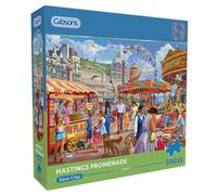 Gibsons Hastings Promenade - Rompecabezas de 500XL con piezas extragrandes a partir de 9 años B Corp