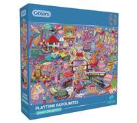 Gibsons Playtime Favourites - Rompecabezas de 1000 piezas para niños nostálgicos, rompecabezas sostenible para adultos, tablero 100% reciclado de primera calidad, gran regalo para adultos, Gibsons