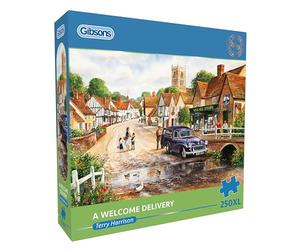 Gibsons - Puzzle de 250 piezas XL para adultos por Terry Harrison - Piezas extra grandes - Escenas nostálgicas de pueblo - Puzzle duradero de alta calidad fabricado en Reino Unido/UE - Excelente