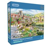 Gibsons Puzzle Puddle Ducks & Paddling 1000 Teile bunt nachhaltig