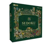 Gibsons The Art File Sudoku Board - Juego clásico Tradicional Divertido para Adultos y niños, 150 Rompecabezas, 81 Cuadros de Madera de Colores, Doble Cara, a Partir de 8 años, Caja de Lujo Verde con