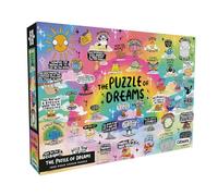 Gibsons The Puzzle of Dreams - Rompecabezas de 1000 piezas hermoso colorido de salud mental de dibujos animados de dibujos animados sostenible para adultos y adolescentes | Tablero 100% reciclado de