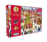 Gibsons The Season for Giving Christmas Edición limitada 2025 | Rompecabezas de 1000 piezas para adultos | Gran regalo festivo divertido | Rompecabezas sostenible de primera calidad | Juegos de