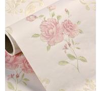 GIBZ Papel Pintado Autoadhesivo 3D Vintage Floral Revestimiento Pared Adhesivo Colorido Rústico para Salón Muebles Cocina, Decorativo Removible Amarillo 5 0.53x5m