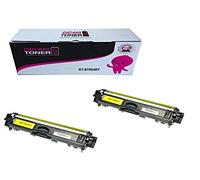GICAM TONER 245 YELLOW X2 Tóner Compatible con BROTHER TN 245 YELLOW Alto Rendimiento Válido para Impresoras:HL-3140CW HL-3150CDW HL-3170CDW DCP-9020CDW MFC-9140CDN MFC-9330CDW MFC-9340CDW DCP-9015CDW