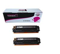 GICAM Toner CB540A x 2 Unidad Tóner Compatible con HP CB540A. Alto Rendimiento Válido para Impresoras: Color LaserJet CP1215 / CP1515 / CP1518 / CM1312 / 1514N / CP1514 / CP1510 / CP1217 / CP1515n