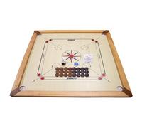 GICO Carrom Board Synco Turnier 2983 - Tabla Tourneo 83 cm, con Accesorios completos, Bolsa de Transporte y Polvo