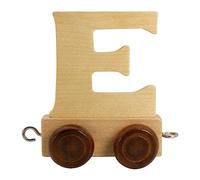 GICO Letras de madera, letras de tren, locomotora, vagón, A-Z, nombre deseado (E)