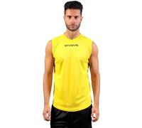Gicova Shirt Smanicato Givova One Camiseta Sin Mangas, Hombre, Amarillo, M
