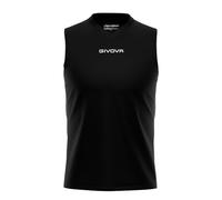 Gicova Shirt Smanicato Givova One Camiseta Sin Mangas, Hombre, Negro, XL