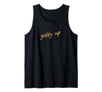 Giddy Up, guión Minimalista del Sur del Oeste Camiseta sin Mangas