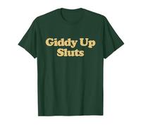 Giddy Up Sluts Shirt Y2k Aesthetic Trendy Camiseta
