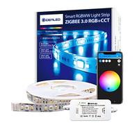 GIDEALED Smart ZigBee 3.0 Controlador Regulable Ambiance LED Kit con 5m RGBWW Tira de LED compatible HUB Bridge,Echo Plus para APP/Alexa Control de voz RGB Blanco frío Blanco cálido (RGBCCT) Strips