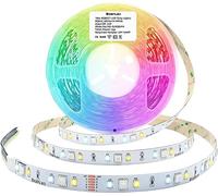 GIDEALED Tira de luces LED RGBWW 24V,10m/rollo,Regulable RGB blanco frío,blanco cálido(2300K-6000K) SMD5050 6 alambres a todo color Luz de día RGBCCT Light Strip Plus,solo no impermeable RGBWW Strips
