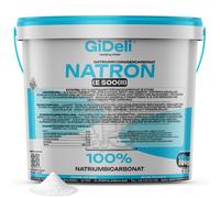 GiDeli Bicarbonato de Sodio 10kg - Perfecto Para Cocinar Pasta y Hornear - También se Utiliza Para Lavar y Limpiar - Uso Versátil en el Hogar - Regulador de la Química del Agua de la Piscina