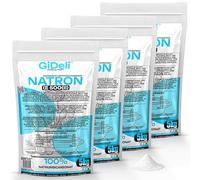 GiDeli Bicarbonato de Sodio 4x5kg - Perfecto Para Cocinar Pasta y Hornear - También se Utiliza Para Lavar y Limpiar - Uso Versátil en el Hogar - Regulador de la Química del Agua de la Piscina
