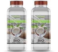 GiDeli Bioetanol 2 x 1 l de aroma de coco 96,6% etanol para interior y exterior, sin humo ni hollín, de maíz y remolacha azucarera