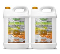 GiDeli Bioetanol - 2 x 5 l de aroma a naranja 96,6% etanol para chimeneas interiores y exteriores, sin humo ni hollín, de maíz y remolacha azucarera