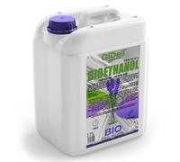 GiDeli Bioetanol 20 l de aroma de lavanda 96,6% etanol para chimeneas interiores y exteriores, sin humo ni hollín, de maíz y remolacha azucarera