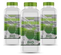 GiDeli Bioetanol 3 x 1l de manzana 96,6% etanol para chimeneas interiores y exteriores, sin humo ni hollín, de maíz y remolacha azucarera